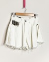 Shorts Butterfly - bianco